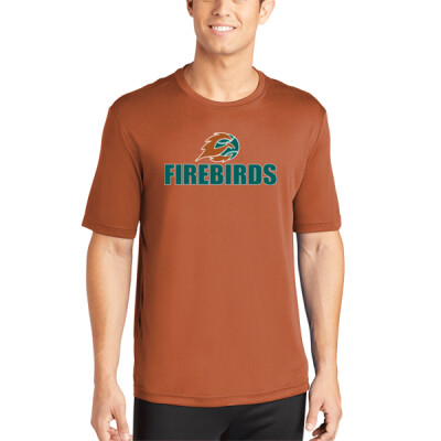 Adult size Player Drifit Shirt with Name & Number on Back - orange Thumbnail