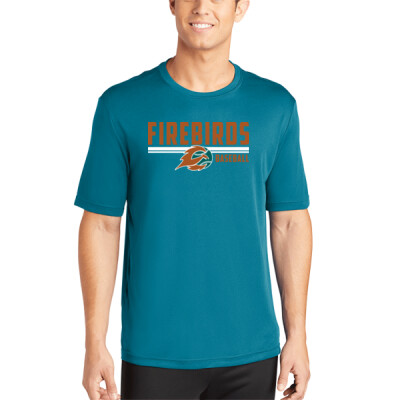 Adult size Player Drifit Shirt with Name & Number on Back - teal Thumbnail