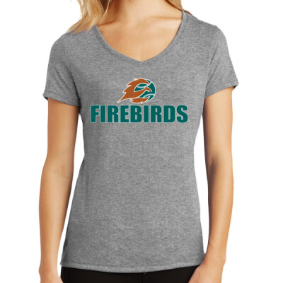 Ladies Triblend V-neck - Firebirds  Thumbnail
