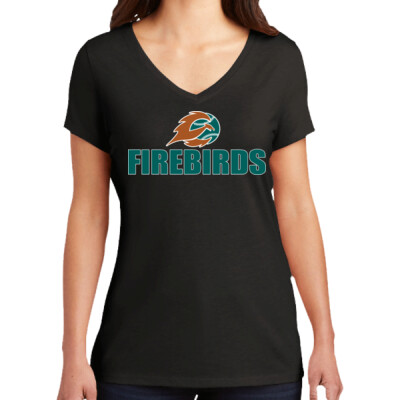 Ladies Triblend V-neck - Let it hit you Thumbnail