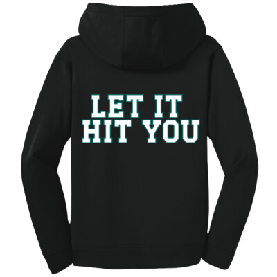 Youth Drifit Fleece Hoodie - Let it hit you Thumbnail
